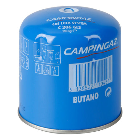 Bomboletta gas con valvola di sicurezza per lume e riscaldatori