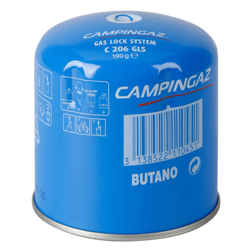 Bomboletta gas con valvola di sicurezza per lume e riscaldatori