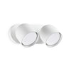 Applique Da Parete Contemporaneo Dodo Metallo Bianco 2 Luci Gx53 15W 3000K Ip20