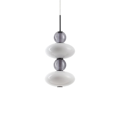 Lampadario A Sospensione Contemporaneo Lumiere Metallo Nero Led 34W 3000K Ip20