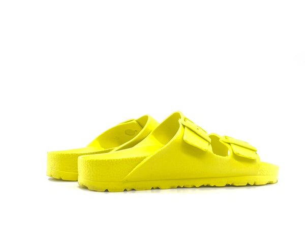 NATURAL WORLS Ciabatta Due Fibbie Gomma Giallo