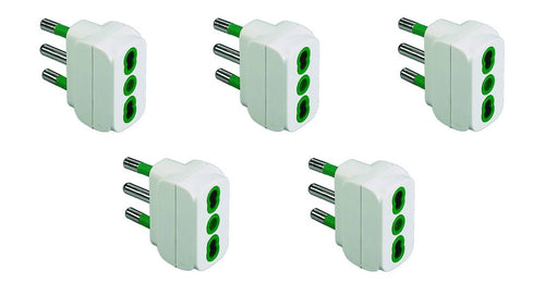 ADATTATORE 2 POLI + TERRA BIANCO - spina 16A - PZ 5 -- FERR 272872