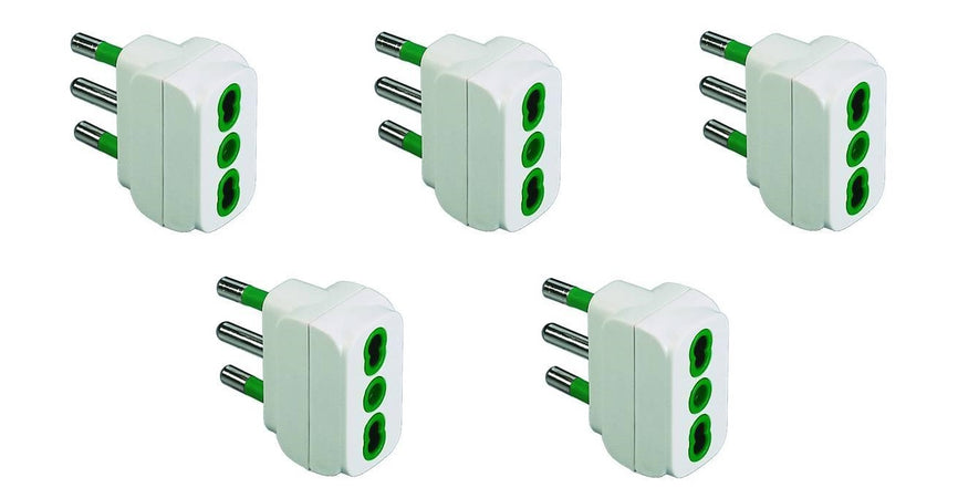 ADATTATORE 2 POLI + TERRA BIANCO - spina 16A - PZ 5 -- FERR 272872