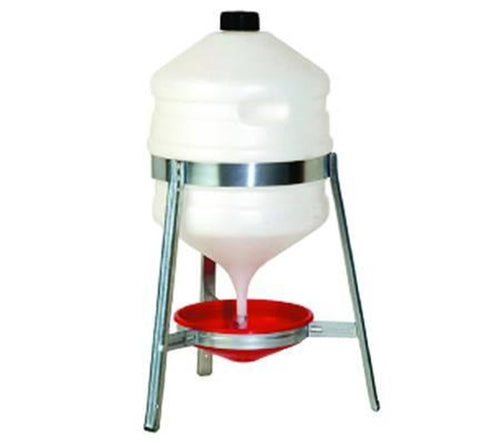 ABBEVERATOIA SATURNO IN PLASTICA CON TREPPIEDI IN METALLO PER POLLI - FER 207164
