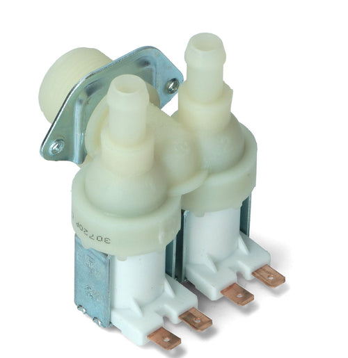 ELETTROVALVOLA 90 °UNIVERSALE LAVATRICE 2 VIE ANGOLO 220 VOLT - EL 6