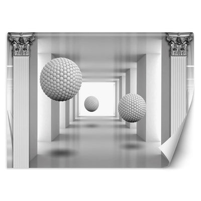 Carta Da Parati, Tunnel 3D sfere ottiche