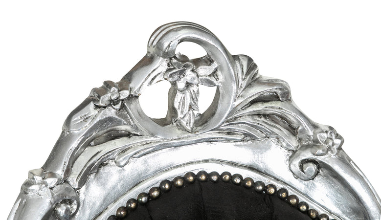 Biscottini Biscottini Poltrona Paolina Luigi XVI Faggio Intagliato Foglia Argento 76x155x98