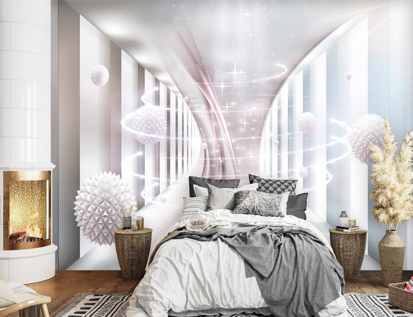 Carta Da Parati, Sfere rotanti 3d