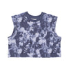 Nike Canotta Corta Donna Sportswear Wave Dye Cropped Tee Gridiron/diffused Blue da donna
