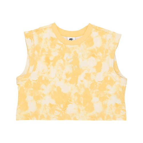 Nike Canotta Corta Donna Sportswear Wave Dye Cropped Tee Topaz Gold/topaz Gold da donna