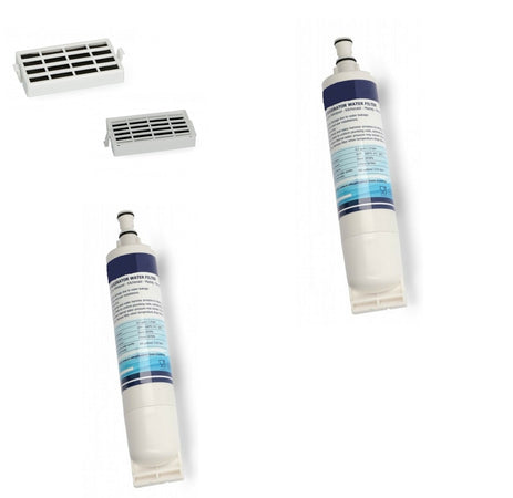 Whirlpool 2 FILTRI ACQUA FRIGO SIDE BY SIDE + 2 filtri ANTIBATTERICI FF1+ FF8