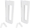 2 MANIGLIE FRIGORIFERO UNIVERSALE BIANCA INTERASSE FORI da113 A 166 ** MF 2