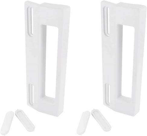 2 MANIGLIE FRIGORIFERO UNIVERSALE BIANCA INTERASSE FORI da113 A 166 ** MF 2