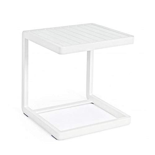 Tavolino da caffe Konnor  per lettino da esterno e giardino 40 cm in alluminio