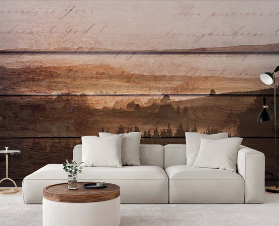 Carta Da Parati, Foresta su vecchie tavole