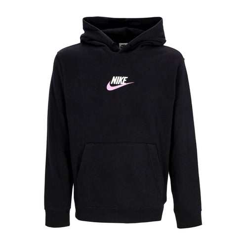 Nike Felpa Leggera Cappuccio Uomo Club+ Po Hoodie Black/black da uomo