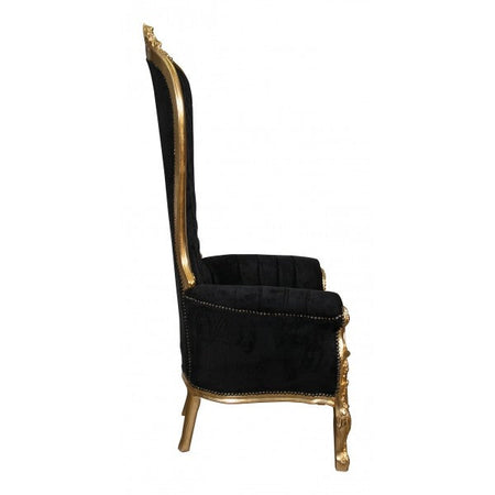 Biscottini Poltrona Stile Luigi XVI Biscottini in Legno Faggio Intagliata Foglia Oro