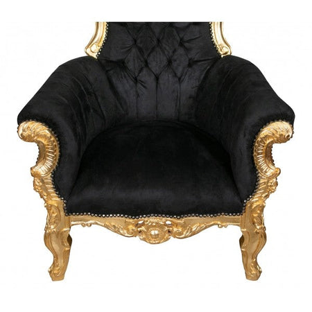 Biscottini Poltrona Stile Luigi XVI Biscottini in Legno Faggio Intagliata Foglia Oro