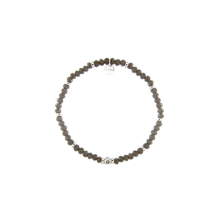 Rue des Mille - Braccialetto elastico pietre verdi Tangle