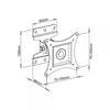 Techly Staffa Per Tv Full Motion Bianca 13/30 201wh
