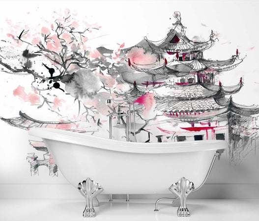 Carta Da Parati, Pagoda giapponese