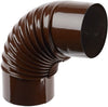 GOMITO STUFA LEGNA DIAM.CM 12 X 90 ° SMALTATO MARRONE LUCIDO DF 701558