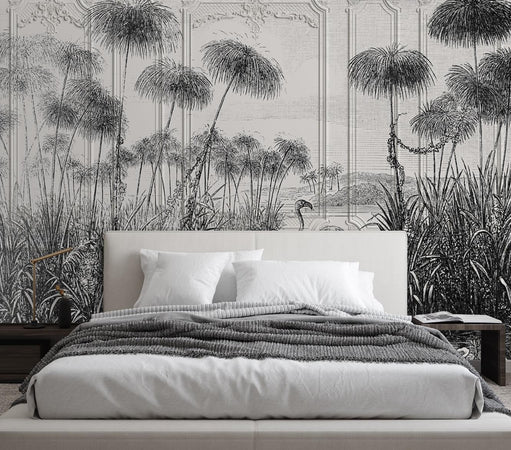 Carta Da Parati, Uccelli in uno stagno