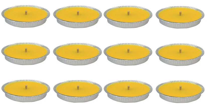 CITRONELLA ALLUMINIO ø cm.17x2h CANDELA ROMANA NO ZANZARA - PZ 12 DF 615087
