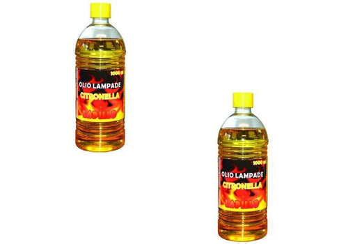 OLIO ALLA CITRONELLA PER TORCE FIACCOLE ANTI ZANZARE FLACONE - 2 LT - FERR 43021
