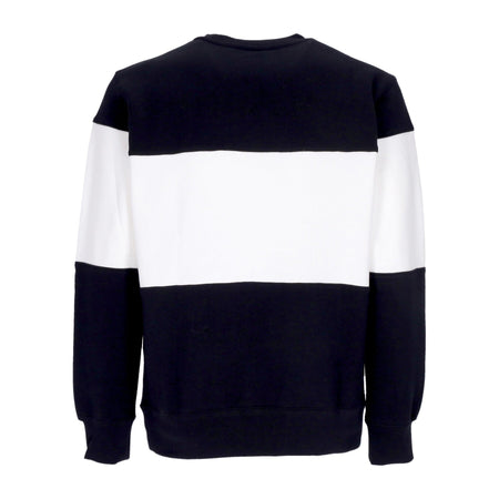 Nike Felpa Leggera Girocollo Uomo Club Plus Colorblock Crewneck Black/white da uomo