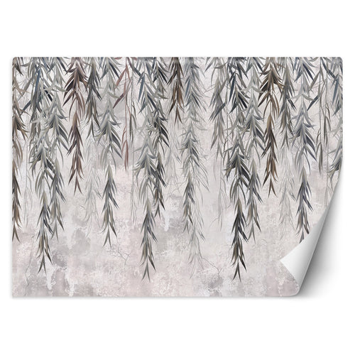 Carta Da Parati, Piante tropicali sospese Grigio
