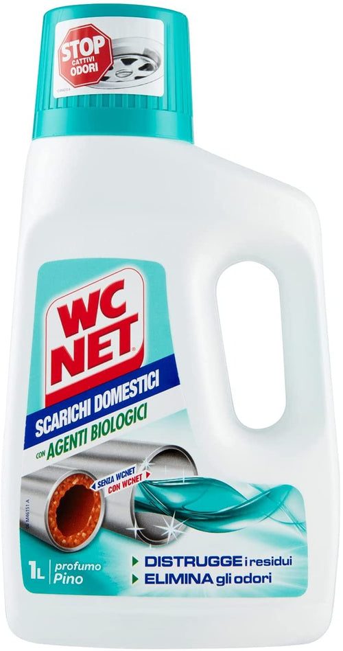 Wc Net Professional - Scarichi Domestici con Agenti Biologici, , Pino, 1000 ml