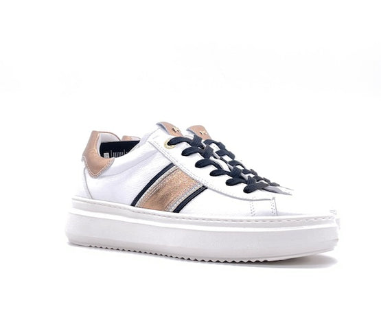 NERO GIARDINI Sneakers Donna Cile Bianco Biscotto
