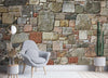 Carta Da Parati, Muro di pietra decorativo in cemento