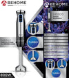 Frullatore a Immersione Mixer a Immersione in Acciaio Inox 800W
