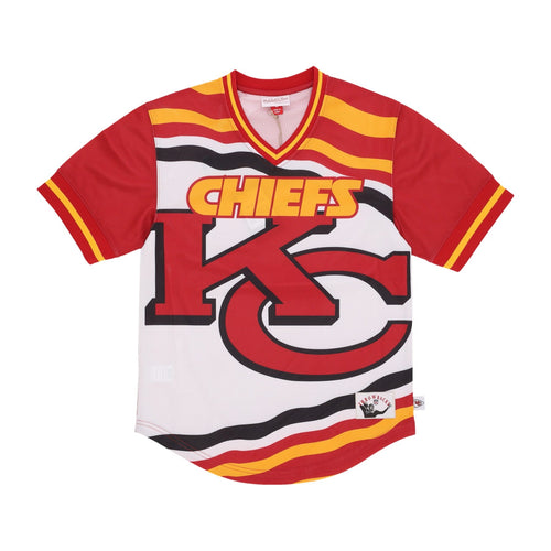 MITCHELL & NESS Casacca Uomo Nfl Jumbotron 3.0 Mesh V-neck Kanchi Multi/white da uomo