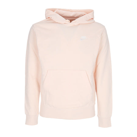 Nike Felpa Leggera Cappuccio Uomo Sportswear Club Hoodie Guava Ice/guava Ice/white da uomo