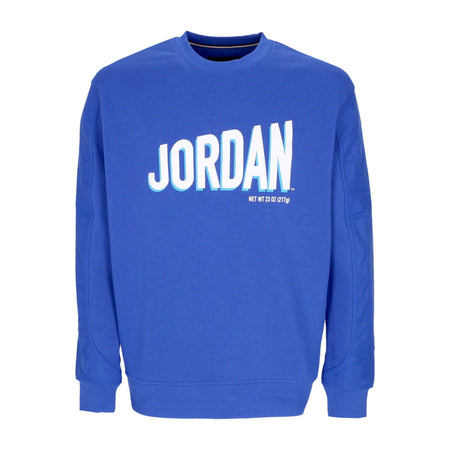 JORDAN Felpa Girocollo Uomo Flight Mvp Graphic Fleece Crewneck Game Royal/white da uomo