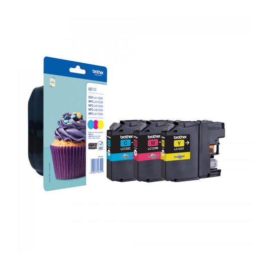 Brother LC-123VALBPDR cartuccia d'inchiostro Originale Nero, Ciano, magenta, Giallo 4 pezzo(i)