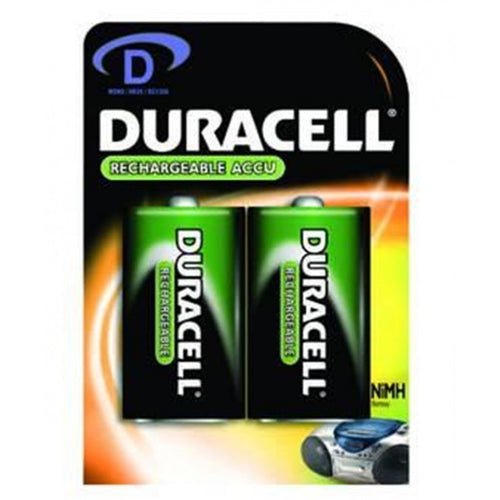 BATTERIA PILA RICARICABILE TORCIA (D) - 2 PZ - DURACELL - FER 99509