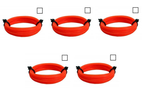 FILO PER DECESPUGLIATORE QUADRATO MM 2,4 X 15 MT COLORI MISTI PZ 5 FERR 249607