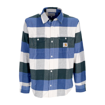 CARHARTT WIP Camicia Manica Lunga Uomo L/s Lyman Shirt Lyman Check/discovery Green da uomo