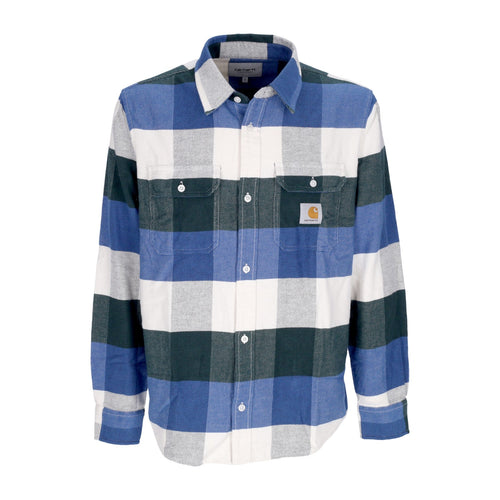 CARHARTT WIP Camicia Manica Lunga Uomo L/s Lyman Shirt Lyman Check/discovery Green da uomo