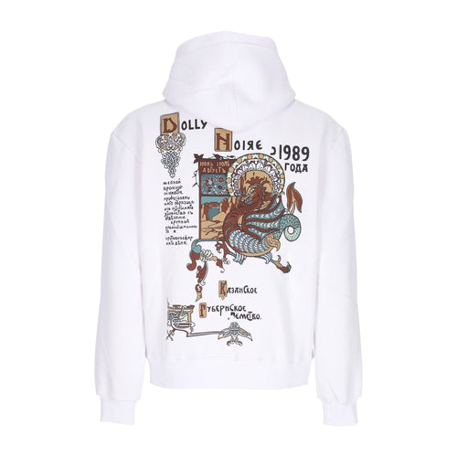DOLLY NOIRE Felpa Cappuccio Uomo Ancient Dragon Hoodie White da uomo
