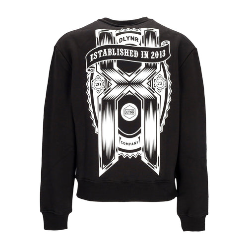 DOLLY NOIRE Felpa Girocollo Uomo 10 Years Crewneck Black da uomo