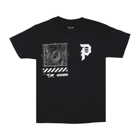 PRIMITIVE Maglietta Uomo Mapping Dirty P Tee X Call Of Duty Black da uomo