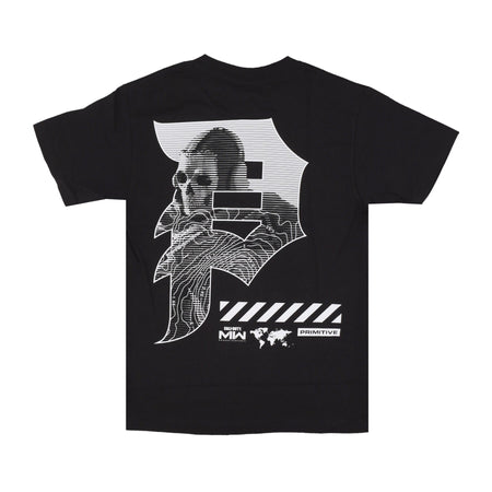 PRIMITIVE Maglietta Uomo Mapping Dirty P Tee X Call Of Duty Black da uomo