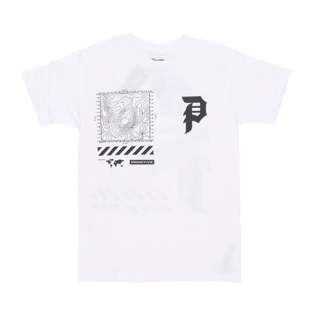 PRIMITIVE Maglietta Uomo Mapping Dirty P Tee X Call Of Duty White da uomo