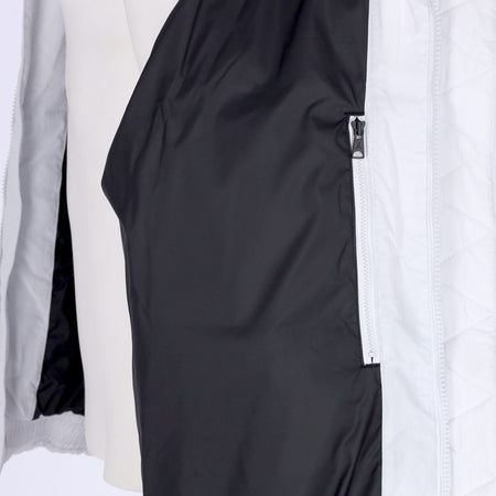 JORDAN NBA Piumino Uomo Nba Courtside Statement Fill Jacket Bronet Pure Platinum/black da uomo