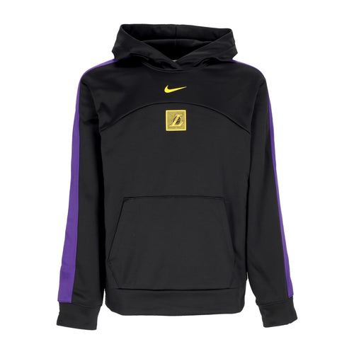 NIKE NBA Felpa Cappuccio Uomo Nba Courtside Starting Five Hoodie Loslak Black/field Purple/amarillo da uomo